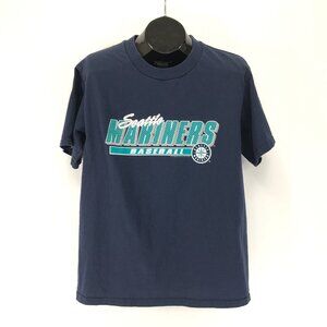 Vintage Seattle Mariners Baseball Graphic Print T-Shirt Size Medium MLB 2003 Y2K